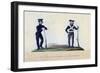 A Soldier of the Provisorial Battalions, and a National Guard-null-Framed Giclee Print