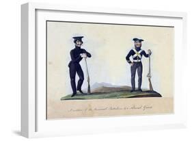 A Soldier of the Provisorial Battalions, and a National Guard-null-Framed Giclee Print