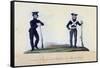 A Soldier of the Provisorial Battalions, and a National Guard-null-Framed Stretched Canvas