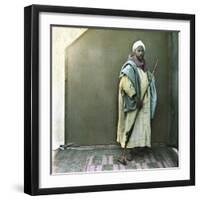 A Soldier of the Sultan, Tangier (Morocco), Circa 1885-Leon, Levy et Fils-Framed Photographic Print