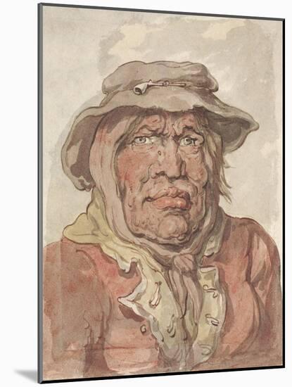 A Soldier's Widow, 1815-20-Thomas Rowlandson-Mounted Giclee Print