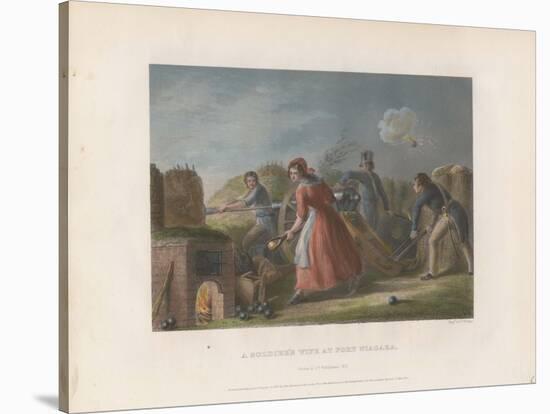 A Soldier's Wife at Fort Niagara, 1860-null-Stretched Canvas