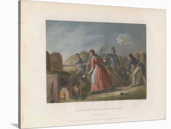 A Soldier's Wife at Fort Niagara, 1860-null-Stretched Canvas