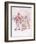 A Soldier with a Girl Passes-Yokel Follows Angrily-Hugh Thomson-Framed Giclee Print