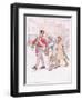 A Soldier with a Girl Passes-Yokel Follows Angrily-Hugh Thomson-Framed Giclee Print