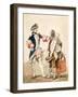 A Soldier with Peasants, 1839 (W/C)-Eugene-Louis Lami-Framed Giclee Print