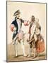 A Soldier with Peasants, 1839 (W/C)-Eugene-Louis Lami-Mounted Giclee Print