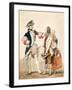 A Soldier with Peasants, 1839 (W/C)-Eugene-Louis Lami-Framed Giclee Print