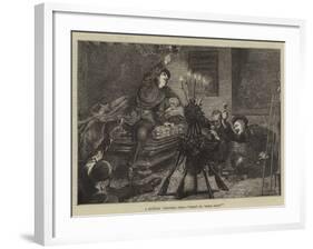 A Soldiers' Christmas Tree, Here's to 'Home Again'-Edward John Gregory-Framed Giclee Print