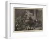 A Soldiers' Christmas Tree, Here's to 'Home Again'-Edward John Gregory-Framed Giclee Print