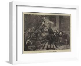 A Soldiers' Christmas Tree, Here's to 'Home Again'-Edward John Gregory-Framed Giclee Print