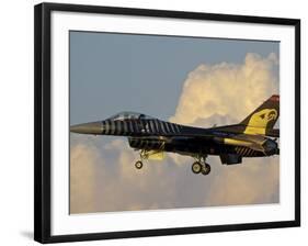 A Solo Turk F-16 of the Turkish Air Force with a Custom Paint Scheme-Stocktrek Images-Framed Photographic Print