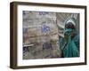 A Somali Child Covers Her Face at Dadaab Refugee Camp in Northern Kenya Monday, August 7 2006-Karel Prinsloo-Framed Photographic Print