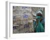 A Somali Child Covers Her Face at Dadaab Refugee Camp in Northern Kenya Monday, August 7 2006-Karel Prinsloo-Framed Photographic Print