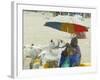 A Somaliland Woman Waits for Customers, in Hargeisa, Somalia September 27, 2006-Sayyid Azim-Framed Photographic Print