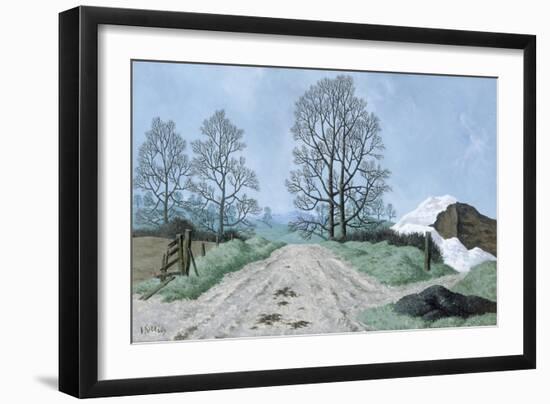 A Somerset Lane, 1967-Tristram Paul Hillier-Framed Giclee Print