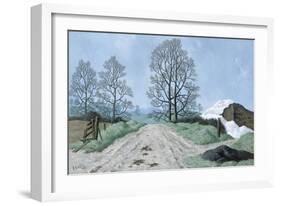 A Somerset Lane, 1967-Tristram Paul Hillier-Framed Giclee Print