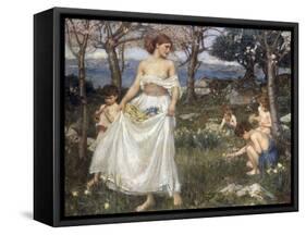 A Song of Springtime, 1913-John William Waterhouse-Framed Stretched Canvas