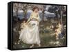 A Song of Springtime, 1913-John William Waterhouse-Framed Stretched Canvas