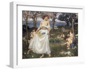 A Song of Springtime, 1913-John William Waterhouse-Framed Giclee Print