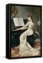 A Song Without Words, 1880-George Hamilton Barrable-Framed Stretched Canvas