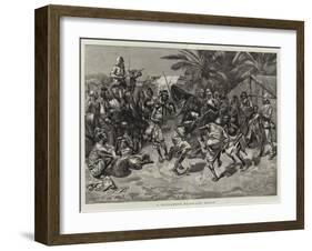 A Soudanese Marriage Dance-Charles Edwin Fripp-Framed Giclee Print