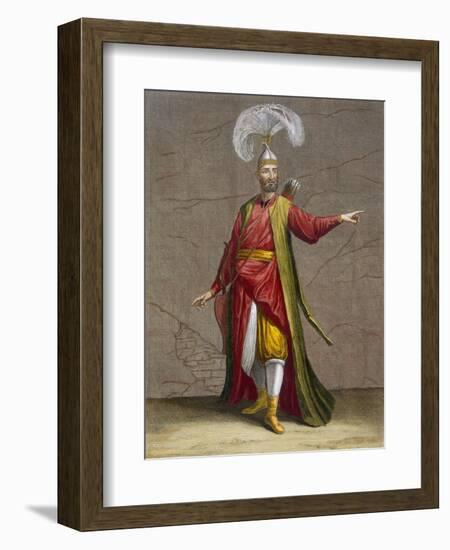 A Soulak, Plate 17-Jean Baptiste Vanmour-Framed Giclee Print