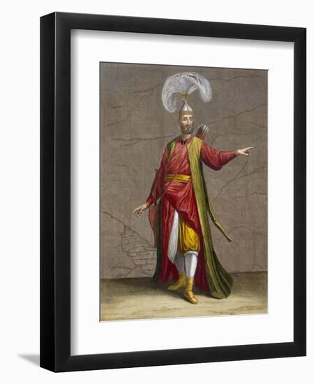 A Soulak, Plate 17-Jean Baptiste Vanmour-Framed Giclee Print