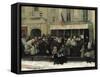 A Soup Kitchen During the Siege of Paris, after 1870-Henri Pille-Framed Stretched Canvas