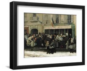 A Soup Kitchen During the Siege of Paris, after 1870-Henri Pille-Framed Giclee Print