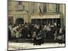 A Soup Kitchen During the Siege of Paris, after 1870-Henri Pille-Mounted Giclee Print