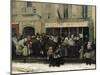 A Soup Kitchen During the Siege of Paris, after 1870-Henri Pille-Mounted Giclee Print