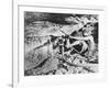 A South African Miner Drives a Drill into Veins of Gold Ore on the South African Rand-null-Framed Photographic Print