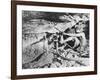 A South African Miner Drives a Drill into Veins of Gold Ore on the South African Rand-null-Framed Photographic Print