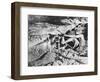 A South African Miner Drives a Drill into Veins of Gold Ore on the South African Rand-null-Framed Photographic Print