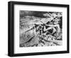 A South African Miner Drives a Drill into Veins of Gold Ore on the South African Rand-null-Framed Photographic Print