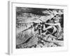 A South African Miner Drives a Drill into Veins of Gold Ore on the South African Rand-null-Framed Photographic Print