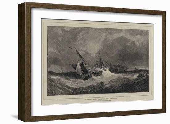 A South-East Gale in the Channel-Edwin Hayes-Framed Giclee Print