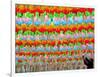 A South Korean Worker Decorates Lanterns to Celebrate Buddha's Upcoming Birthday-null-Framed Photographic Print