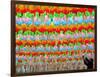 A South Korean Worker Decorates Lanterns to Celebrate Buddha's Upcoming Birthday-null-Framed Photographic Print