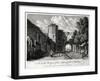 A South Prospect of the Abby-Gate at Reading, Berkshire, 1775-Michael Angelo Rooker-Framed Giclee Print