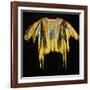 A Southern Cheyenne Quilled and Fringed Hide Warrior's Shirt-null-Framed Giclee Print