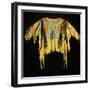 A Southern Cheyenne Quilled and Fringed Hide Warrior's Shirt-null-Framed Giclee Print