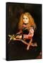 A Souvenir of Velasquez - a Little Girl with a Lemon Sprig-John Everett Millais-Framed Stretched Canvas