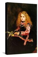 A Souvenir of Velasquez - a Little Girl with a Lemon Sprig-John Everett Millais-Stretched Canvas
