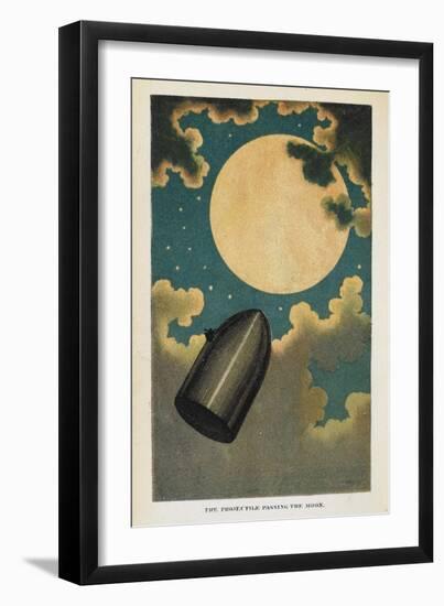 a Spaceship-Jules Verne-Framed Giclee Print