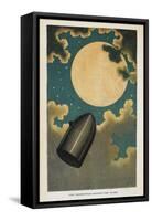 a Spaceship-Jules Verne-Framed Stretched Canvas