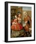 A Spaniard, His Mexican Indian Wife and Child, from a Series on Mixed Race Marriages in Mexico-Miguel Cabrera-Framed Giclee Print