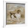 A Spaniel, 1822 (Opaque W/C over Graphite on Buff Wove Paper)-Edwin Landseer-Framed Giclee Print