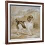 A Spaniel, 1822 (Opaque W/C over Graphite on Buff Wove Paper)-Edwin Landseer-Framed Giclee Print